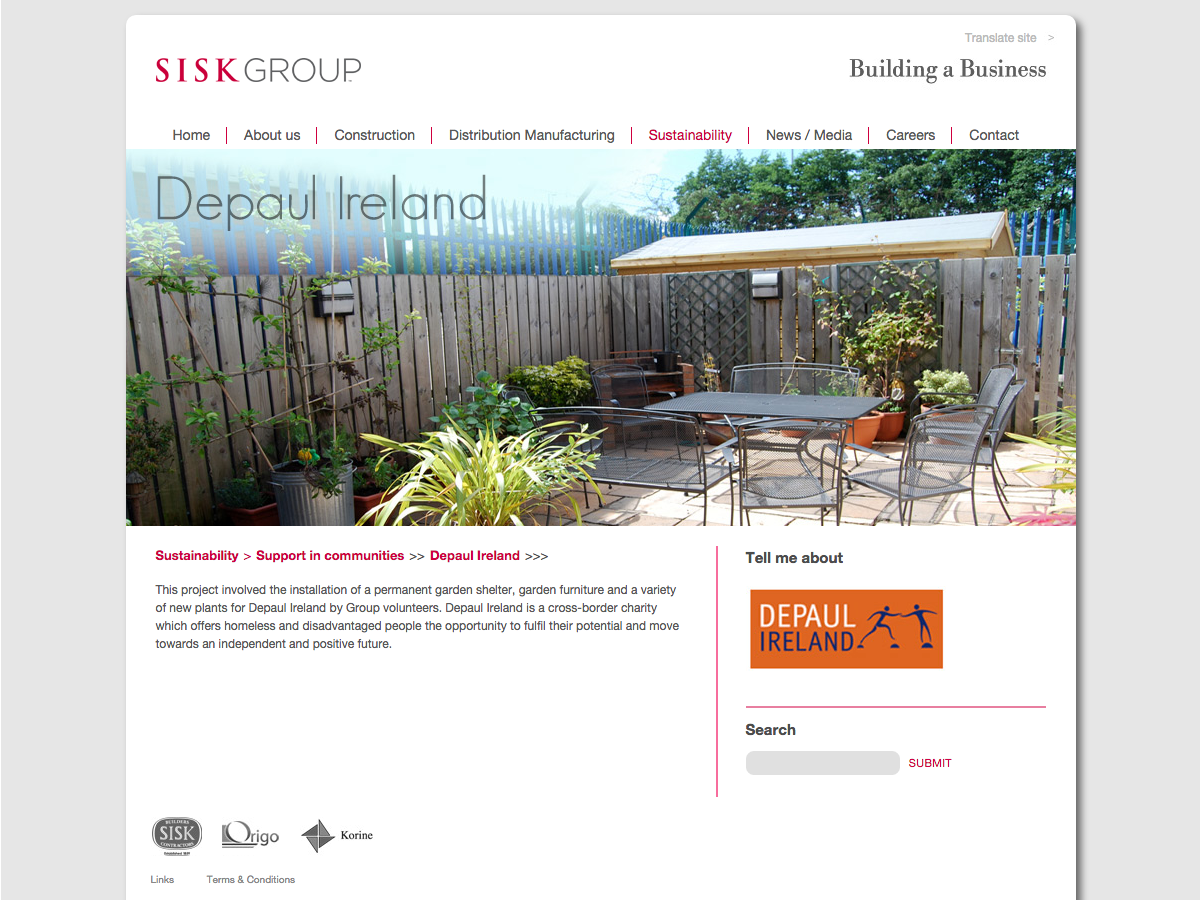 Sisk Group - Social projects