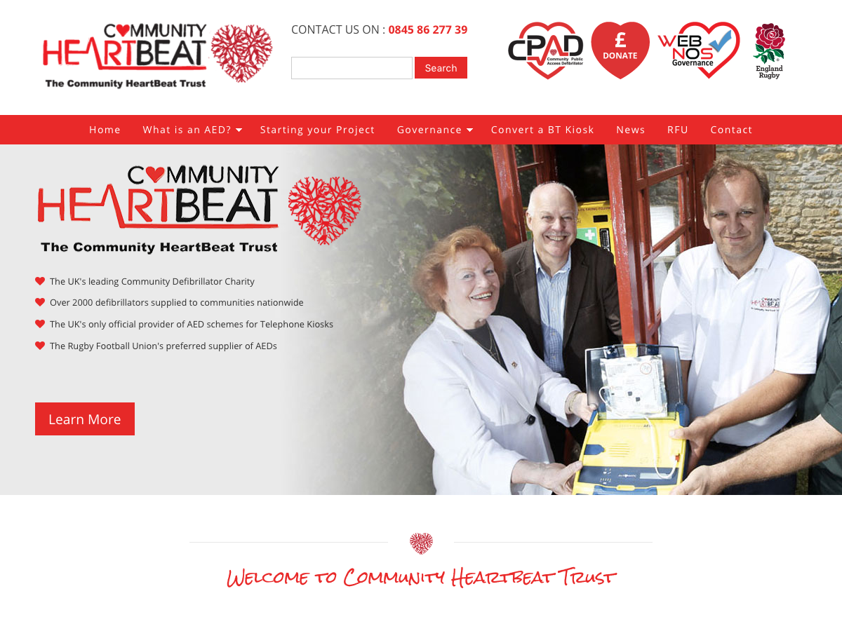 Community Heartbeat Trust website