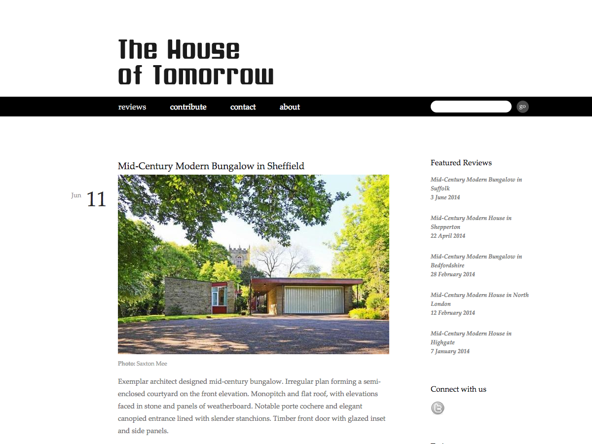 House of Tomorrow - Reviews