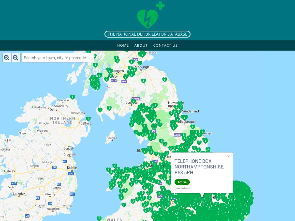 National Defibrillator Database Home Page 