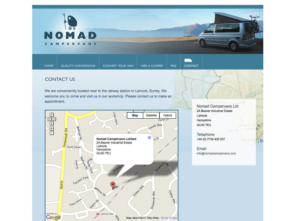 Nomad Campervans - Contact