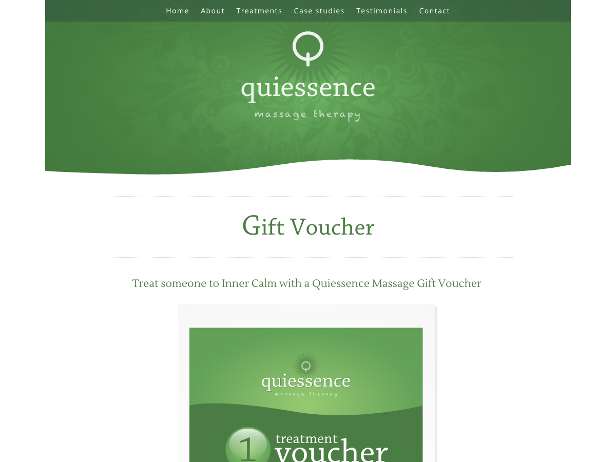 Quiessence Massage - Gift voucher