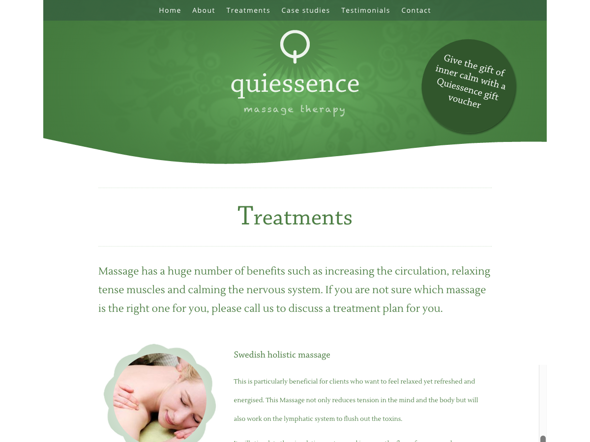 Quiessence Massage - Treatments