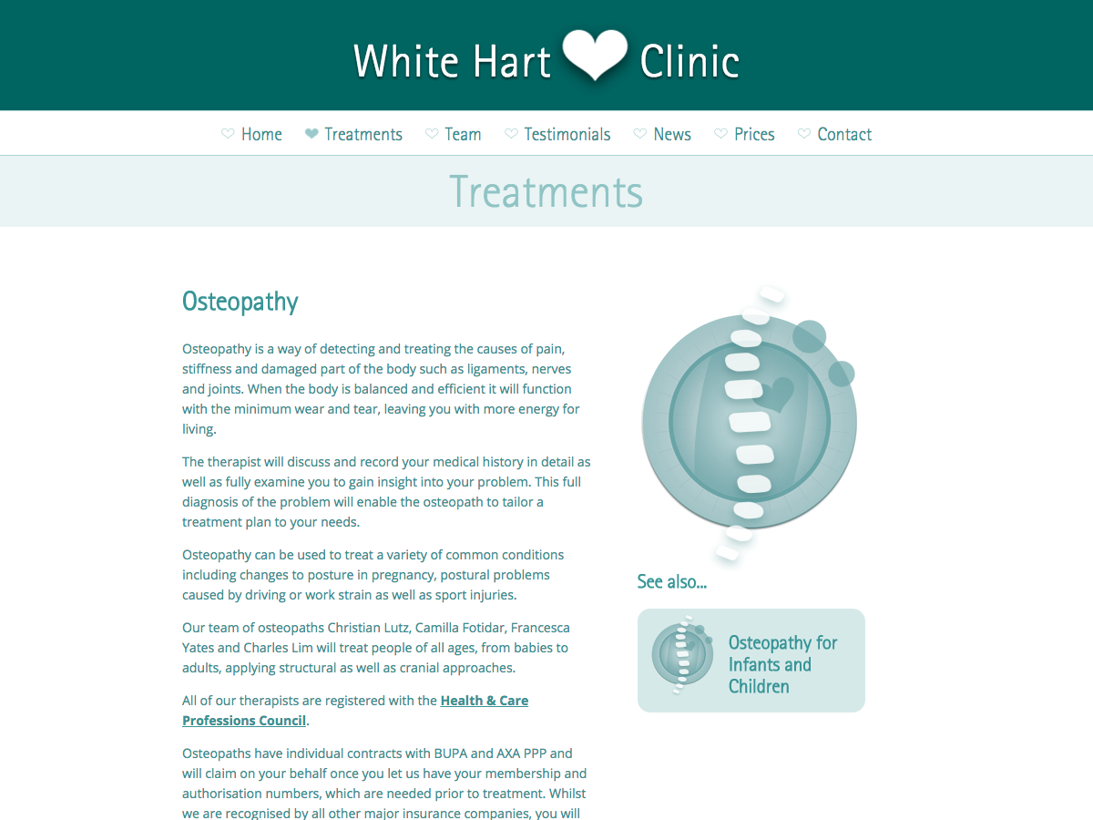 White Hart Clinic - Osteopathy